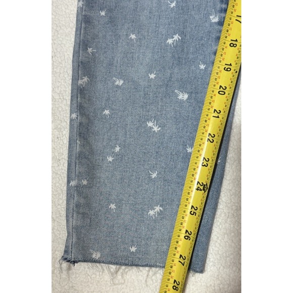 Tribal Jeans Embroidered White Palm Trees 8 - Picture 8 of 8